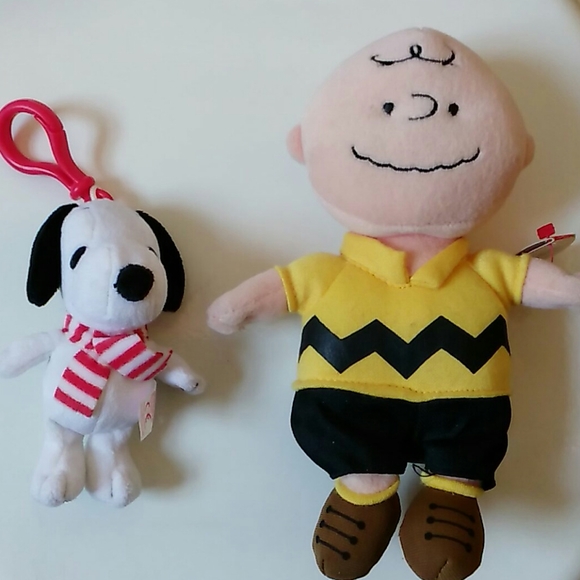 Ty Other - NWT Charlie Brown and Snoopy Dolls